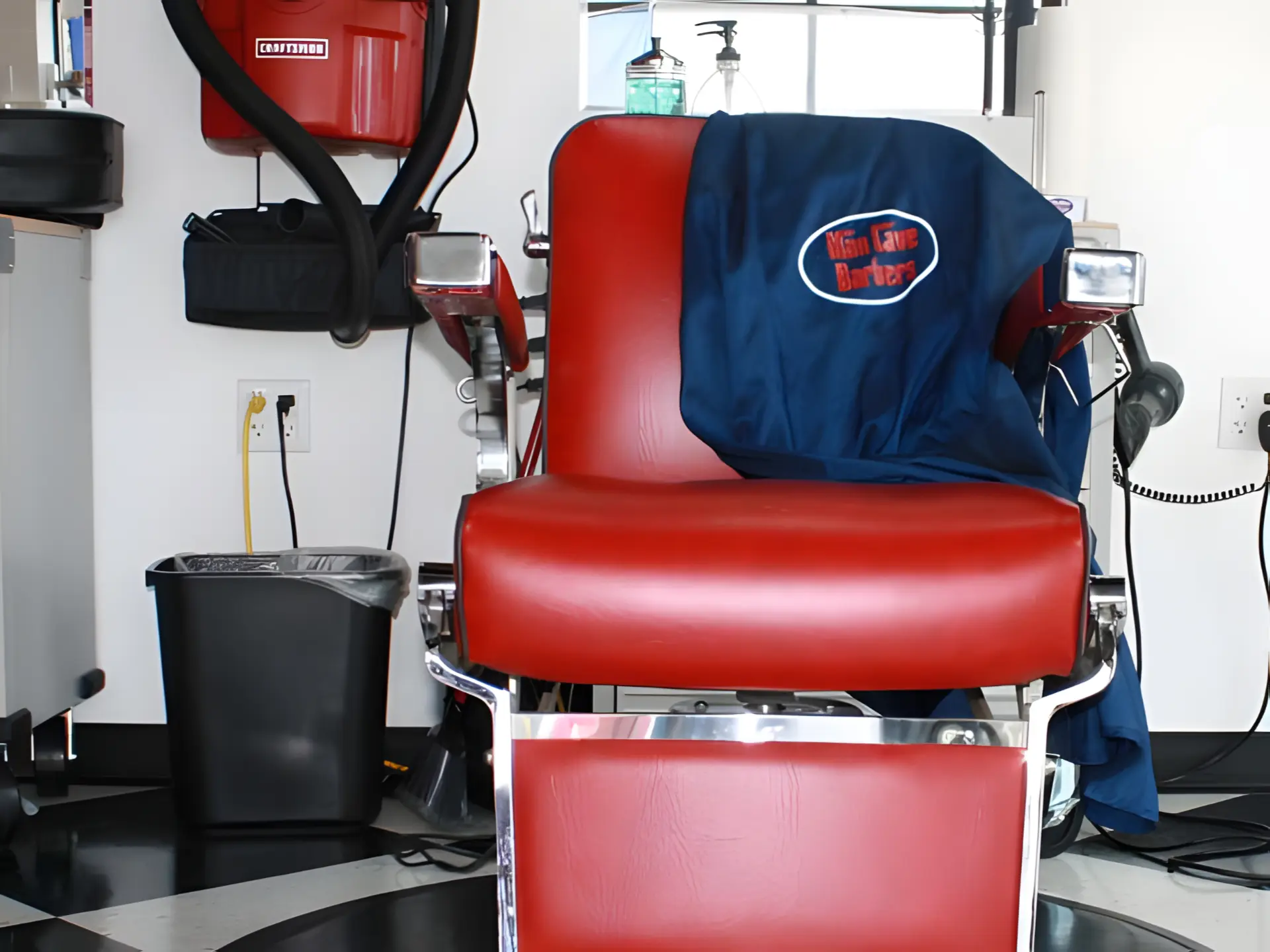Man Cave Barbers Chair and Cape